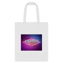 Load image into Gallery viewer, Fishnets and Film Tote Bag - white