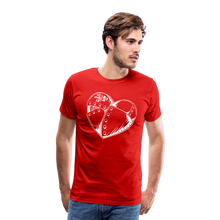 Load image into Gallery viewer, (M) BIG HEART Shield Up Premium T (white writing) - red