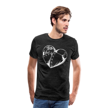 Load image into Gallery viewer, (M) BIG HEART Shield Up Premium T (white writing) - charcoal grey