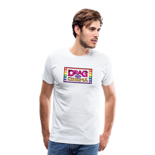 Load image into Gallery viewer, Men's "DRAG ME TO THE CINEMA" T-Shirt - white