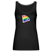 Load image into Gallery viewer, (W) Diamond Tank Top - black