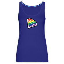 Load image into Gallery viewer, (W) Diamond Tank Top - royal blue