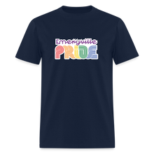 Load image into Gallery viewer, Emeryville PRIDE T (on White) - navy
