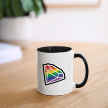 Load image into Gallery viewer, SNP Diamond Contrast Coffee Mug - white/black
