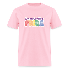 Load image into Gallery viewer, Emeryville PRIDE T (on White) - pink
