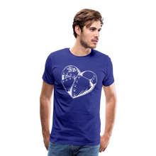 Load image into Gallery viewer, (M) BIG HEART Shield Up Premium T (white writing) - royal blue
