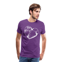 Load image into Gallery viewer, (M) BIG HEART Shield Up Premium T (white writing) - purple
