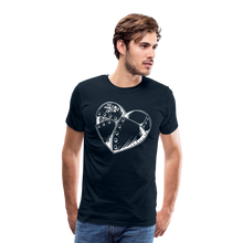 Load image into Gallery viewer, (M) BIG HEART Shield Up Premium T (white writing) - deep navy
