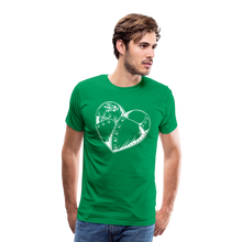 Load image into Gallery viewer, (M) BIG HEART Shield Up Premium T (white writing) - kelly green
