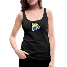 Load image into Gallery viewer, (W) Diamond Tank Top - black
