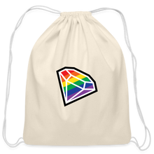 Load image into Gallery viewer, SNP Diamond Drawstring Bag - natural
