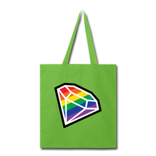 Load image into Gallery viewer, SNP Diamond Tote - lime green
